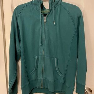 Green zip up hoodie